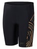 Speedo Badehose "Jammer" in Schwarz/ Orange