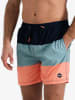 Happy Shorts Zwemshort donkerblauw/turquoise/oranje