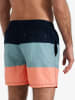 Happy Shorts Zwemshort donkerblauw/turquoise/oranje