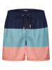 Happy Shorts Zwemshort donkerblauw/turquoise/oranje