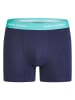 Happy Shorts 3er-Set: Boxershorts in Türkis/ Dunkelblau/ Hellblau