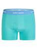 Happy Shorts 3er-Set: Boxershorts in Türkis/ Dunkelblau/ Hellblau