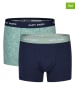 Happy Shorts Bokserki (2 pary) w kolorze granatowo-turkusowym