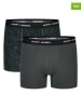 Happy Shorts Bokserki (2 pary) w kolorze czarno-antracytowym
