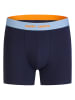 Happy Shorts 2er-Set: Boxershorts in Dunkelblau/ Hellblau