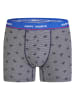 Happy Shorts 3-delige set: boxershorts donkerblauw/blauw/grijs