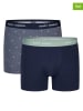 Happy Shorts 2er-Set: Boxershorts in Dunkelblau