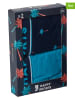 Happy Shorts 2-delige set: boxershorts turquoise/donkerblauw