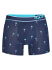 Happy Shorts 2er-Set: Boxershorts in Dunkelblau/ Türkis
