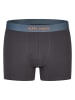 Happy Shorts 2er-Set: Boxershorts in Schwarz/ Blau