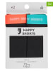 Happy Shorts 2er-Set: Boxershorts in Schwarz