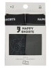 Happy Shorts 2er-Set: Boxershorts in Schwarz/ Anthrazit