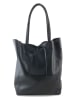 Marlon Leren shopper zwart - (B)37 x (H)40 x (D)12 cm