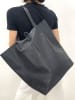 Marlon Leren shopper zwart - (B)37 x (H)40 x (D)12 cm