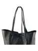 Marlon Leder-Shopper in Schwarz - (B)37 x (H)40 x (T)12 cm