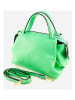 Marlon Leder-Henkeltasche in Hellgrün - (B)24 x (H)22 x (T)16 cm