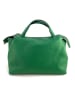 Marlon Leder-Henkeltasche in Grün - (B)35 x (H)30 x (T)22 cm