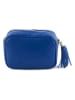 Marlon Leder-Umhängetasche in Blau - (B)20 x (H)14 x (T)7 cm