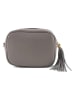 Marlon Leder-Umhängetasche in Grau - (B)20 x (H)14 x (T)7 cm