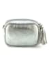 Marlon Leder-Umhängetasche in Silber - (B)20 x (H)14 x (T)7 cm