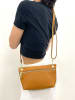Marlon Leder-Umhängetasche in Camel - (B)23,5 x (H)13 x (T)5 cm