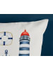 Pure Komplet pościeli "Maritime" w kolorze kremowo-błękitnym z mikrofibry