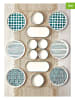Hermia 14-delige ontbijtset wit/turquoise