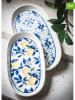 Hermia 2er-Set: Servierplatten in Blau/ Gelb - (L)26 cm
