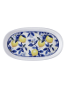 Hermia 2er-Set: Servierplatten in Blau/ Gelb - (L)26 cm