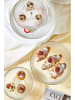 Hermia 3tlg. Kuchen-Servierset in Transparent/ Gold