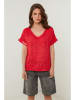 Rodier Lin Leinen-Shirt in Rot