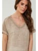 Rodier Lin Leinen-Shirt in Taupe