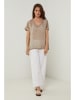 Rodier Lin Leinen-Shirt in Taupe