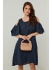 Rodier Lin Linnen jurk donkerblauw