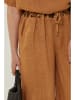 Rodier Lin Lniane spodnie w kolorze karmelowym