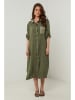Rodier Lin Leinen-Kleid in Khaki
