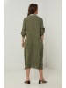 Rodier Lin Leinen-Kleid in Khaki