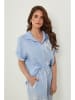 Rodier Lin Linnen blouse lichtblauw