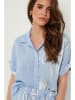 Rodier Lin Linnen blouse lichtblauw