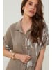 Rodier Lin Leinen-Bluse in Taupe