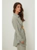 Rodier Lin Leinen-Bluse in Khaki/ Weiß