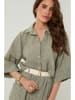 Rodier Lin Leinen-Bluse in Khaki