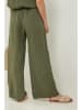 Rodier Lin Leinen-Marlenehose in Khaki