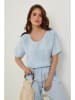Rodier Lin Linnen shirt lichtblauw