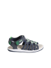 vertbaudet Leder-Sandalen in Dunkelblau