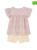 vertbaudet 2tlg. Outfit in Rosa/ Beige