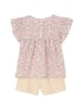 vertbaudet 2tlg. Outfit in Rosa/ Beige