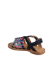 vertbaudet Leren sandalen zwart/meerkleurig