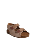 vertbaudet Leder-Sandalen in Beige