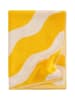 Jotex Handdoek "Waves" geel/crème